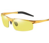 Gafas que cambian de color Gafas de sol polarizadas de aluminio y magnesio deportivas, gafas de ciclismo gafas de sol