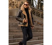 Chaqueta integrada de piel de otoño e invierno chaqueta de hombre de terciopelo de imitación de cuero engrosado