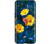 Case for ASUS ROG Phone 3 ZS661KS Case Black Matte Silicone Back Cover Phone Cases For ASUS zs661ks Flowers Fashion Bumper Capa