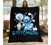 Stitch Cute Cartoon HD Art Print Blanket.Oversized Sofa Soft Blanket Warm Flannel Blankets,bed,picnic,Gift,Living Home Decor