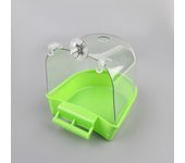 Bird Water Box Plastic Bird Shower Box Anti-Slip Wall Mount Parrot Bathtub Colorful Bird Bath Box Pet Cage