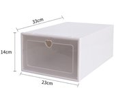 20Pcs Plastic Shoe Boxes Stackable Large Shoe Storage Boxes with Lids