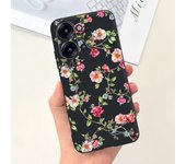 Women Fashion Back Capa For ITEL P40 ItelP40 P40+ P40 Plus Phone Case Soft Liquid Silicone Bumper Para Flower Butterfly Fundas