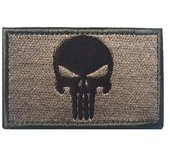 Embroidered Skull Si Vis Pacem Para Bellum Patches Tactical Hook Fastener Badge For vest Backpack Jacket