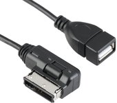 AMI MDI USB Adaptador de Cable de Audio, AMI MDI USB Compatible con Au-di A3, A4, S4, A5, S5, A6, S6, A8, S8, A8-L, Q3, Q5, Q7, R8 / Pa-ssat, Ti-guan, EOS, CC, G-TI, WA-gon B6/Sko-da Su-perb