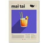 Cocktail Mojito Prints Bloody Mary Metropolis Gin Negroni Mai Tai Wall Art Canvas Painting Retro Poster Gift Kitchen Decoration