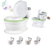 Orinales Infantiles Con Sonido Para Aprender A Ir Al Baño - Inodoro Para Bebés Y Niños - Antideslizante Con Sonido De Descarga Y Música - Con Recipiente Desmontable - Adaptador Wc Niños