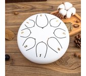 Rain Drum for Outside Garden, Drum Rain Chime Waterproof 6 Inches 8 Note Rain Drum Outdoor, for Music Education, Entertainment,