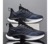 Nuevos zapatos deportivos cojín de aire de los hombres zapatos para correr ligeros zapatos de juventud de verano tejido con mosca zapatos de papá de malla zapatos de los hombres