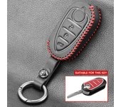 3 Buttons Genuine Leather Flip Auto Key Case Fob Cover For Alfa Romeo Mito Giulietta 159 Gta Folding Keys keychain