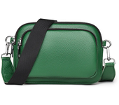 Bolso cruzado de piel auténtica 100% para mujer, bandolera pequeña de 3 capas para teléfono móvil, de diseñador, a la moda, 2022