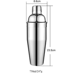 550ML Boston Shaker Stainless Steel Bartender Wine Cup Cocktail Mixer Martini Cocktail Shaker Bar Set with Wooden Rack Bar Tools