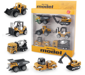 Camión de juguete de ingeniería de aleación para niños, modelo de construcción clásico, vehículo, excavadora, rompecabezas, jugu