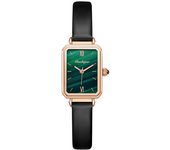 Puerta berenjena genuino nuevo reloj de cuarzo automático para mujer impermeable suizo