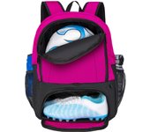 Bolsa para balón de fútbol, mochila de fútbol con compartimento para zapatos para jóvenes, adecuada para baloncesto, voleibol