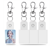 4PCS LED Sublimation Blank Keychain Acrylic Lighted Transfer DIY Crafts Fall Thanksgiving Christmas Keychain Gift B