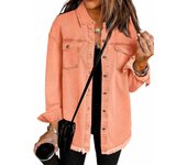autumn women's fashion denim coats casual turn down collars overcoats
