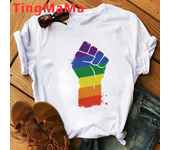 Kawaii Love Is Love Lgbt T Shirt Men Funny Harajuku Rainbow Gay Pride T-shirt Love Wins Graphic Tees Hip Hop Tops Tshirt Male
