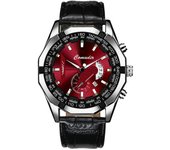 Reloj de movimiento automático hombre calendario a prueba de agua luminoso reloj no mecánico gran dial