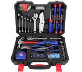 WORKPRO 160 Piezas Caja de Herramientas Básicas y Accesorios con Estuche de Almacenamiento, Maletin de Herramientas, para Bricol