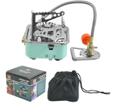 Mini estufa de Gas de cartón plegable portátil para acampar al aire libre, cocina compacta, estufa cuadrada pequeña para entretenimiento al aire libre