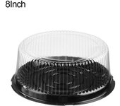 10Pcs Transparent Gift Boxs Foods Container Food Tray Pastries Boxes Cake Packaging Box Bakken Levert Wikkelen Dozen