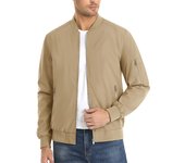 MAGCOMSEN Men's Lightweight Bomber Jacket Windproof Coats with Zipper Pockets