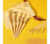 Set De 13 Pinceles De Maquillaje Para Mujer Pincel Para Sombra Base Rubor Pincel De Mano Suave Herramientas De Belleza Con Bolsa