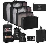 Juego de  Organizador de Maletas,Impermeable, Bolsas de equipaje De Viaje Para Ropa,Zapato,Cosméticos,Ropa Interior