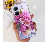 For Vivo V29 Lite 5G Case Global Version Women Fashion Pink Beach Eiffel Tower Pattern Fundas For Vivo V29Lite v 29 Soft Clear