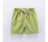 Pantalones cortos de verano para niños, pantalones cortos de playa sueltos, cómodos pantalones de lino de algodón