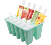 Moldes para Helados de Silicona, Moldes Para Paletas, 10 Creativos Moldes Caseros de Silicona para Polos, Reutilizable