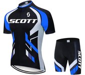 Men's Mtb Cycling Pants Jersey SCOTT Shorts Man Clothing Laser Cut Jerseys Tricuta Professional Shirt Bib Bike Equipment 2024