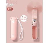 JISULIFE Portable Mini Handheld USB 4500mAh Recharge Hand Held Small Pocket Fan with Power Bank Flashlight Feature