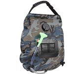 Bolsa de Ducha Solar, 20L Bolsa de Ducha de Camping Solar, Bolsa de Ducha Viaje Portátil con Termómetro, Bolsa de Ducha con Cale