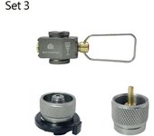 Outdoor gas burner transmission flat adapter, camping multi tank adapter