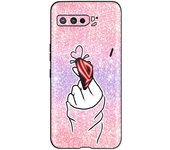 Case for ASUS ROG Phone 3 ZS661KS Case Black Matte Silicone Back Cover Phone Cases For ASUS zs661ks Flowers Fashion Bumper Capa