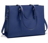 Bolsa Tote Mujer,Bolsos Bandolera para Ordenador Portátil 15.6 Pulgadas Impermeable,Cuero PU Universidad Shopper