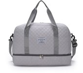 Gran capacidad, bolsa de viaje de almacenamiento, bolsa de gimnasio, de mano, viaje corto, deportes de excursión, bolsa de lona de yoga, bolso de almacenamiento cruzado diagonal del hombro de las mujeres