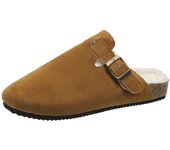 Plus Velvet Birken Half-slip on Sandals for Women Summer Outdoor Wear Round Toe Half-slip on Lazy Shoes