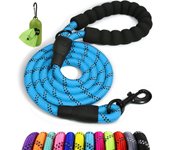 Correa de Perro, 1,2 m Correa de Fuerte de Perro para Perros Medianos y Grandes con Mango Acolchado Suave y Hilos Reflectantes,