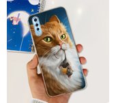 Lovely Cat Pattern Back Case For Vivo Y7s Cases Child Fashion Soft TPU Clear Silicone Bumper For Vivo Y7s V1913A V1913T Capas