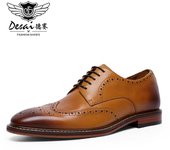 Zapatos de los hombres zapatos de cuero de negocios zapatos de caballero retro zapatos de los hombres con cordones