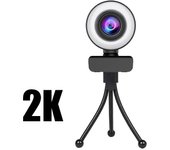 New 4K Webcam 2K Full HD Camera With Microphone LED Fill Light USB Web Cam Rotatable For PC Computer Laptop for Youtube