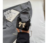 New style children's bag fashionable mini crossbody handbag coin purse bow little girl one shoulder underarm