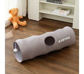 Soft Comfortable Tunnel Straight Tube Tree House Cat Nest, Foldable Portable Pet Camping Portable Cat Nest