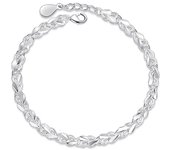 Pulsera 925 plata cuentas para mujer, brazalete bola suerte ajustable, hueco lujo, regalo boda