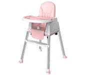 Multi functional modern design high table can protect baby food seat, family school children's metal dining chair