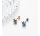 2Pcs Surgical steel ball End Labret Rings CZ Paved Tragus Helix Ear Stud Piercing Heart Lighting Daith Rook Cartilage Earrings