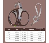 Accesorios para perros y gatos, Collar para perros pequeños, chaleco de seguridad, cuerda para el pecho para mascotas, cubierta para perros, arneses ajustables transpirables, productos de suministros